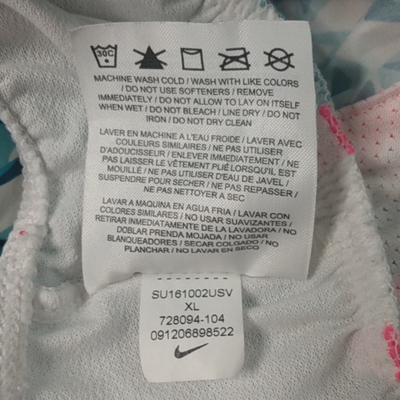 Nike Tempo running shorts for girls Allover Print 2 with an inner brief size XL - Picture 10 of 12